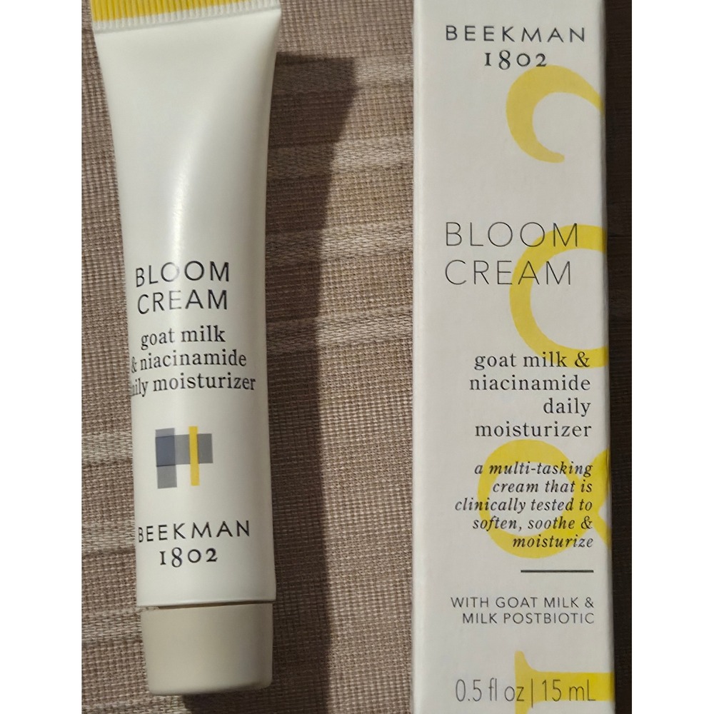 Beekman 1802 Bloom Cream Goat Milk Niacinamide Daily Moisturizer 0.5oz 15mL NEW